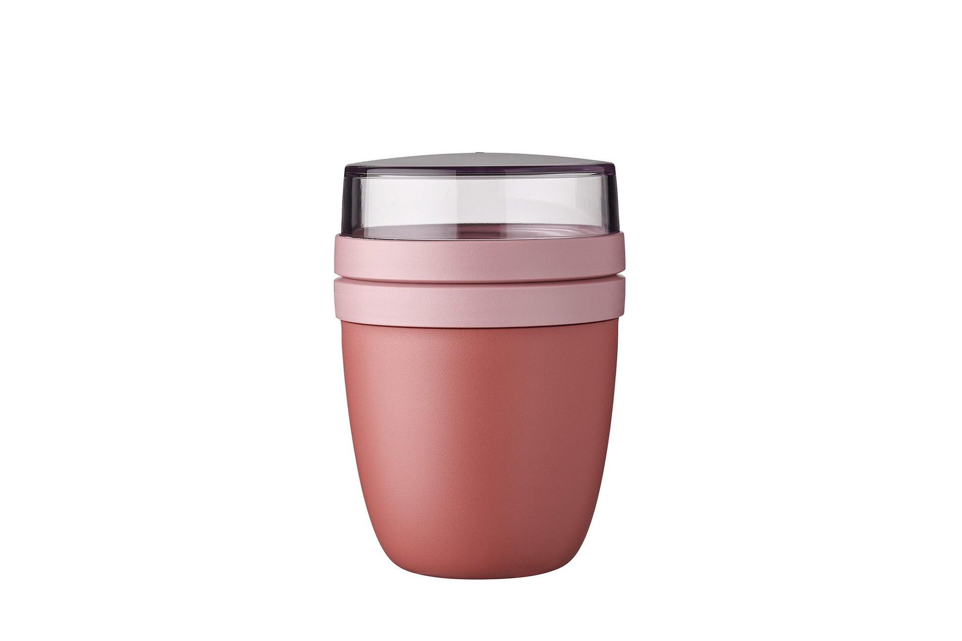 Mepal Lunchpot Ellipse - Roze op witte achtergrond