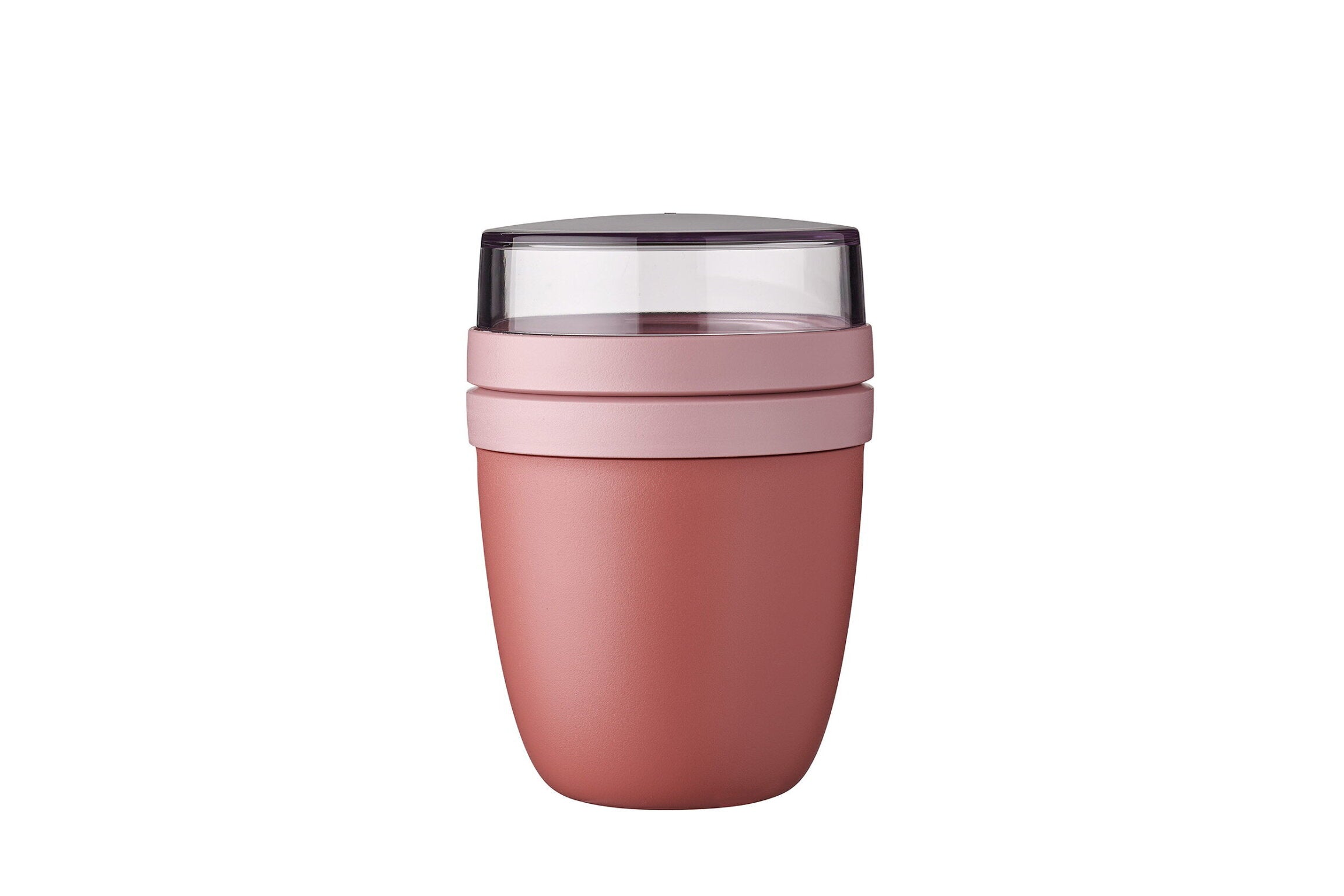 Mepal Lunchpot Ellipse - Roze op witte achtergrond