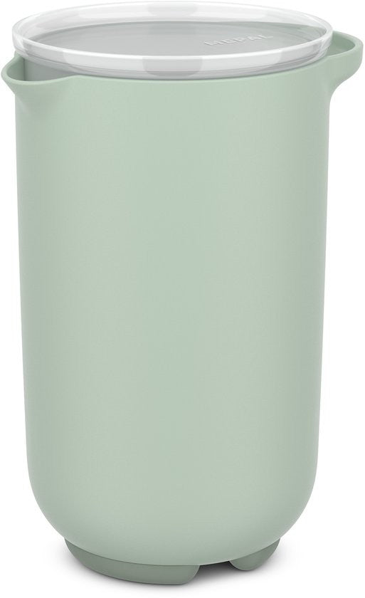 Mepal Mixbeker Chef It met Deksel 1000 ml - Groen op witte achtergrond