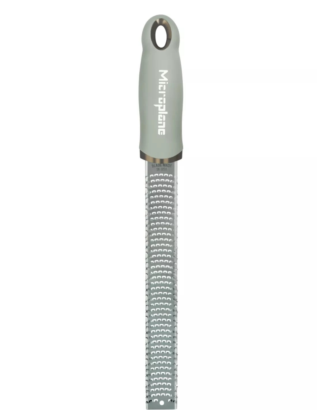Microplane Premium Zesteur - Sage Green op witte achtergrond
