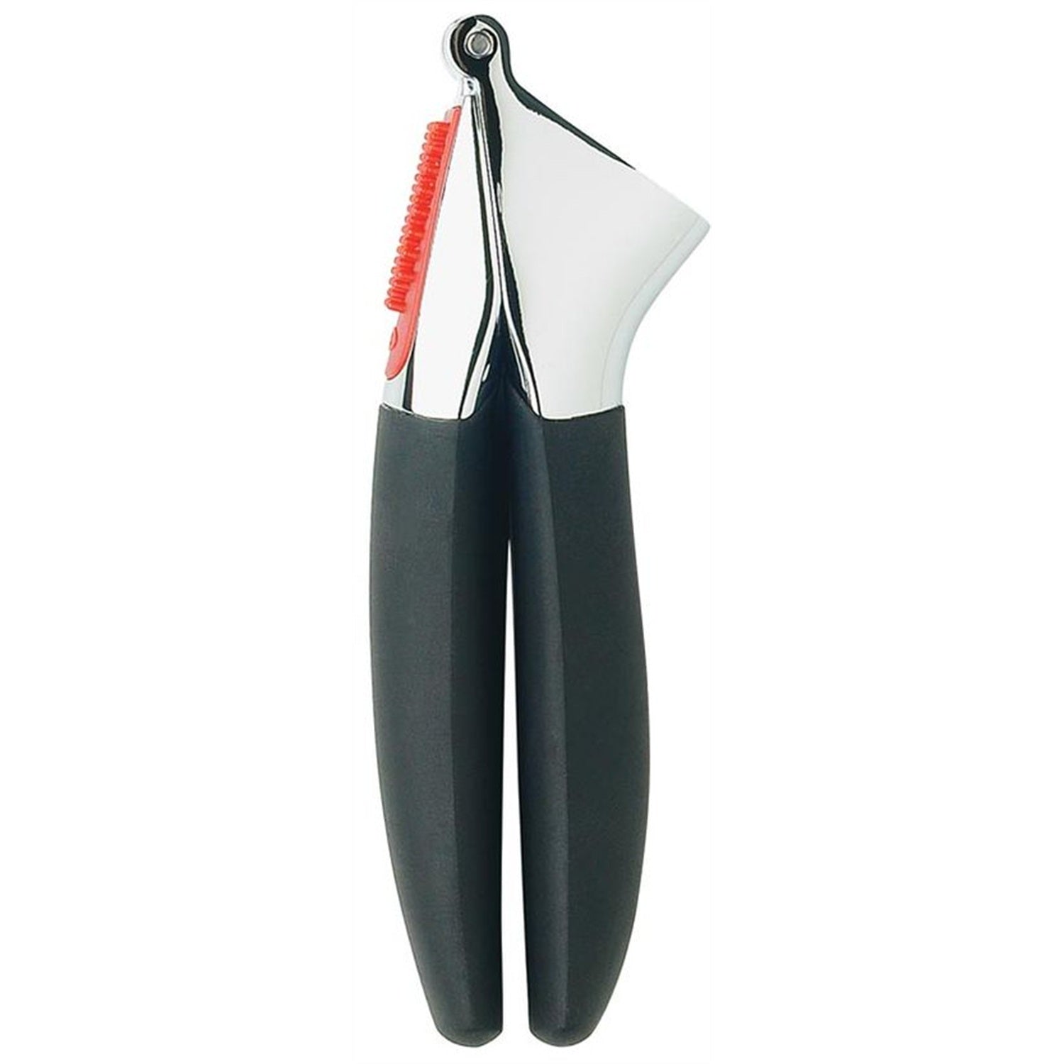 OXO Good Grips Knoflookpers op witte achtergrond