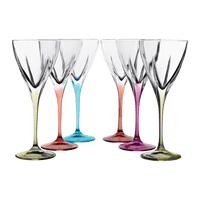 RCR Fusion Color Wijnglazen 6 stuks - 210 ml