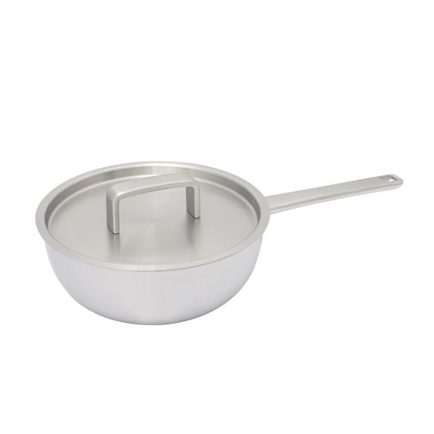 Habonne King Sauspan met Deksel - 18 cm op witte achtergrond