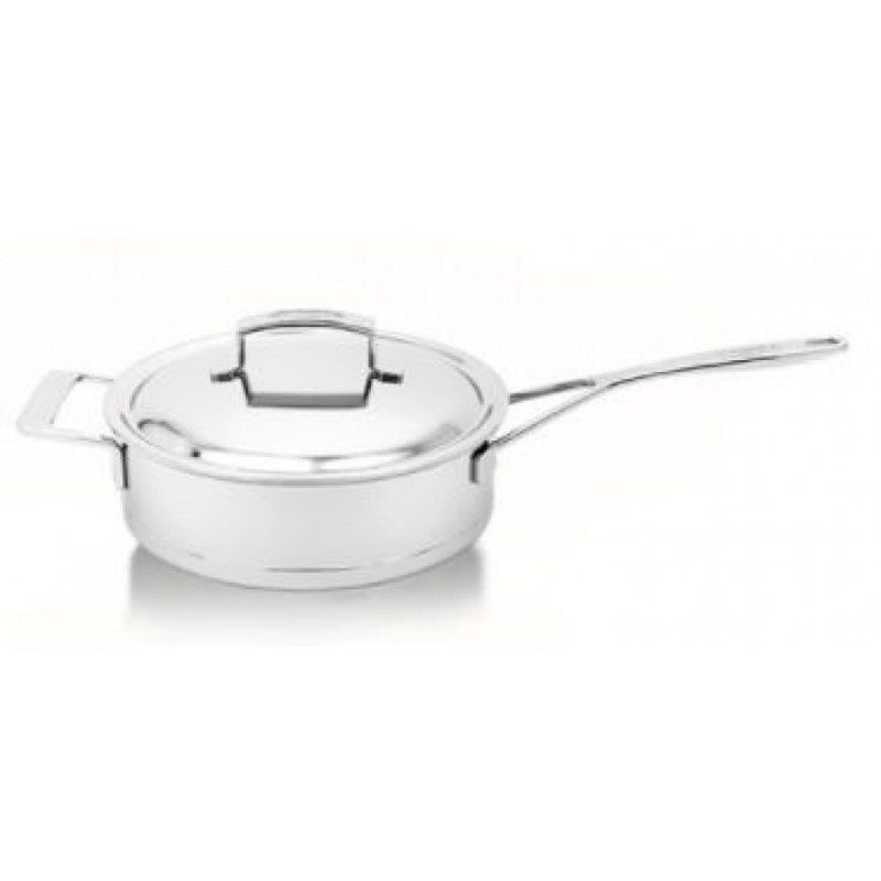 Demeyere Silver 7 Hapjespan met Dubbelwandige Deksel - 24 cm op witte achtergrond