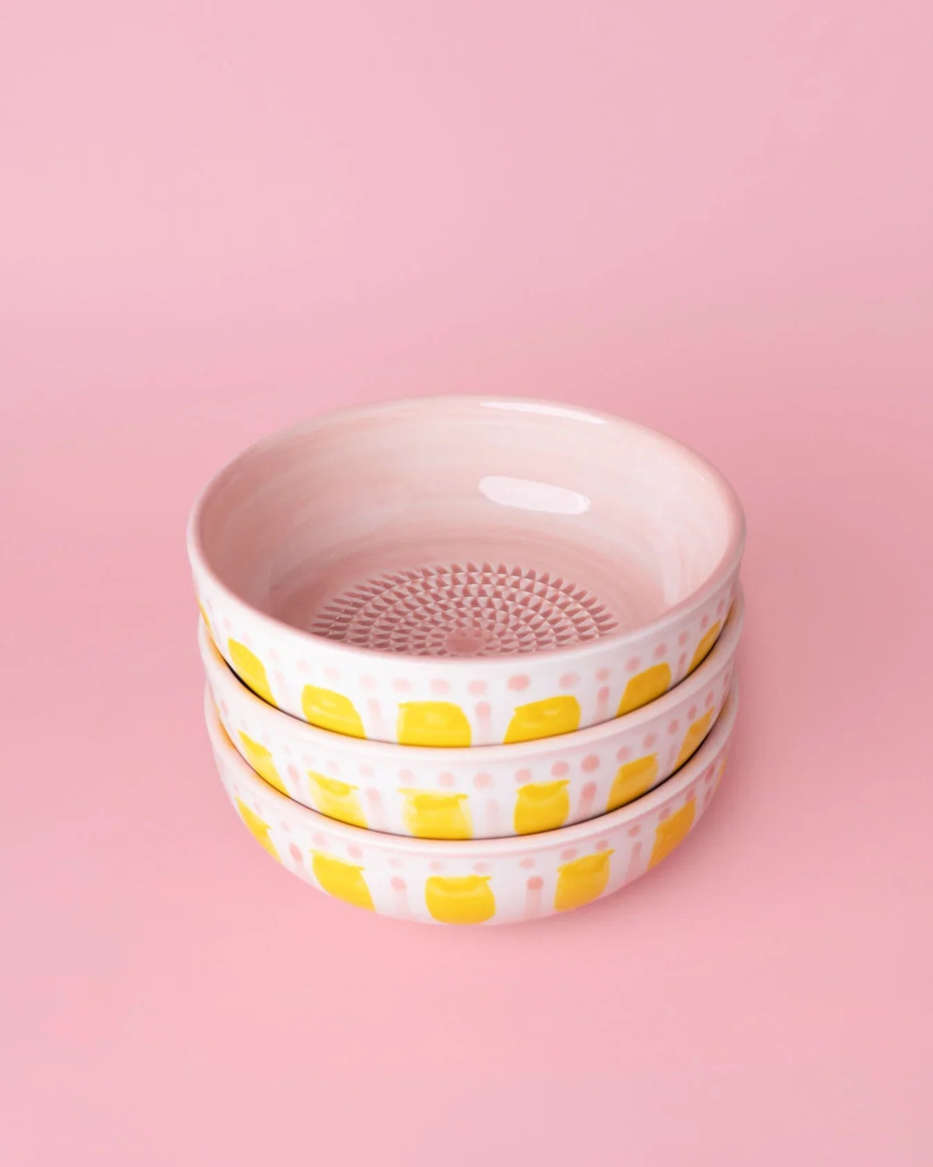 Tierra Cocida Keramisch Raspbord Valentina - Middel op roze achtergrond