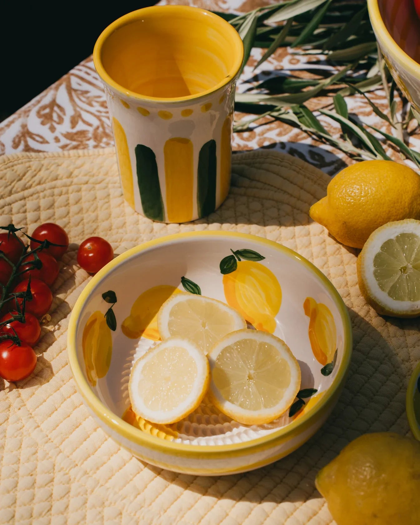 Tierra Cocida Keramisch Raspbord Limone - Middel