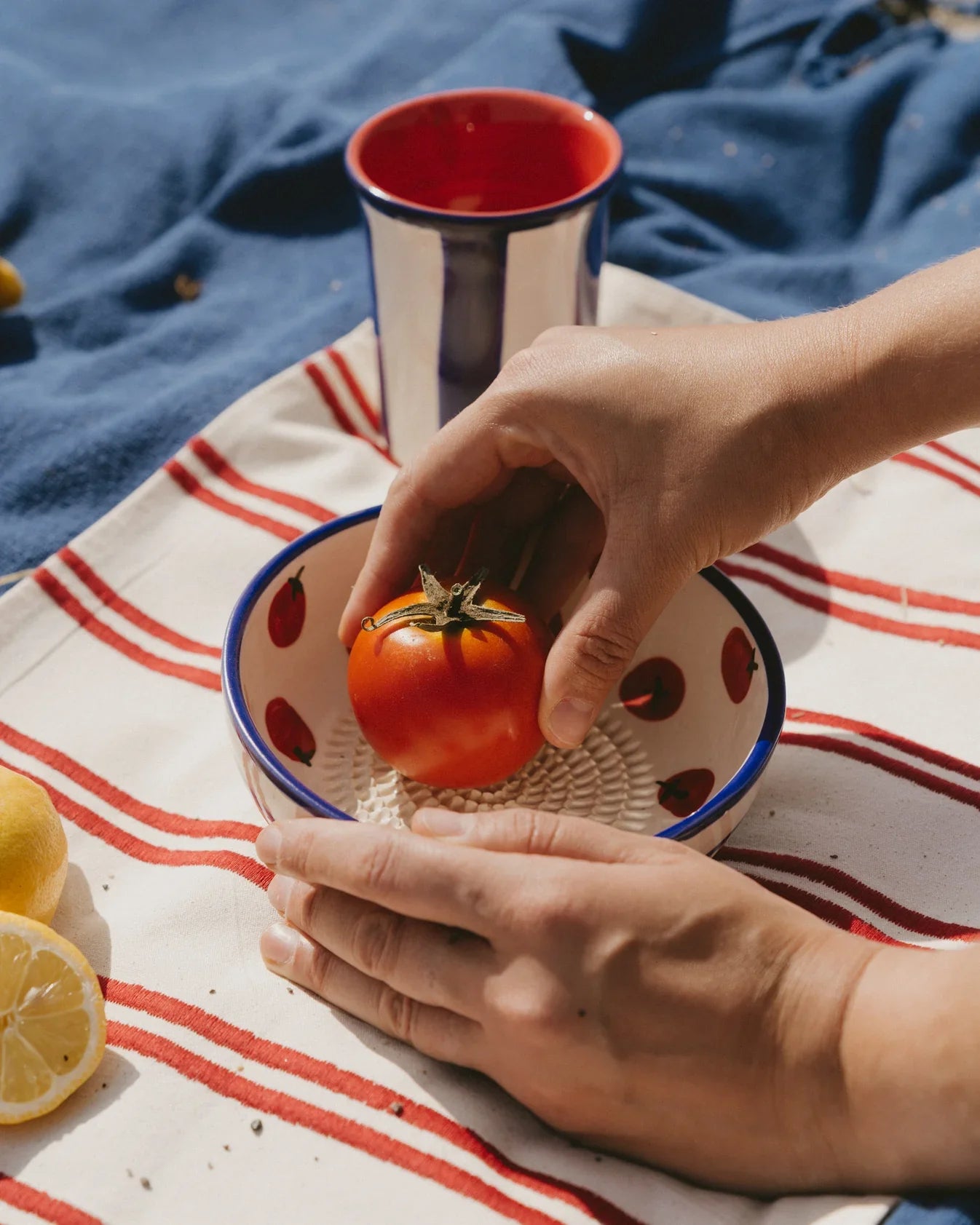 Tierra Cocida Keramisch Raspbord Pomodoro - Middel