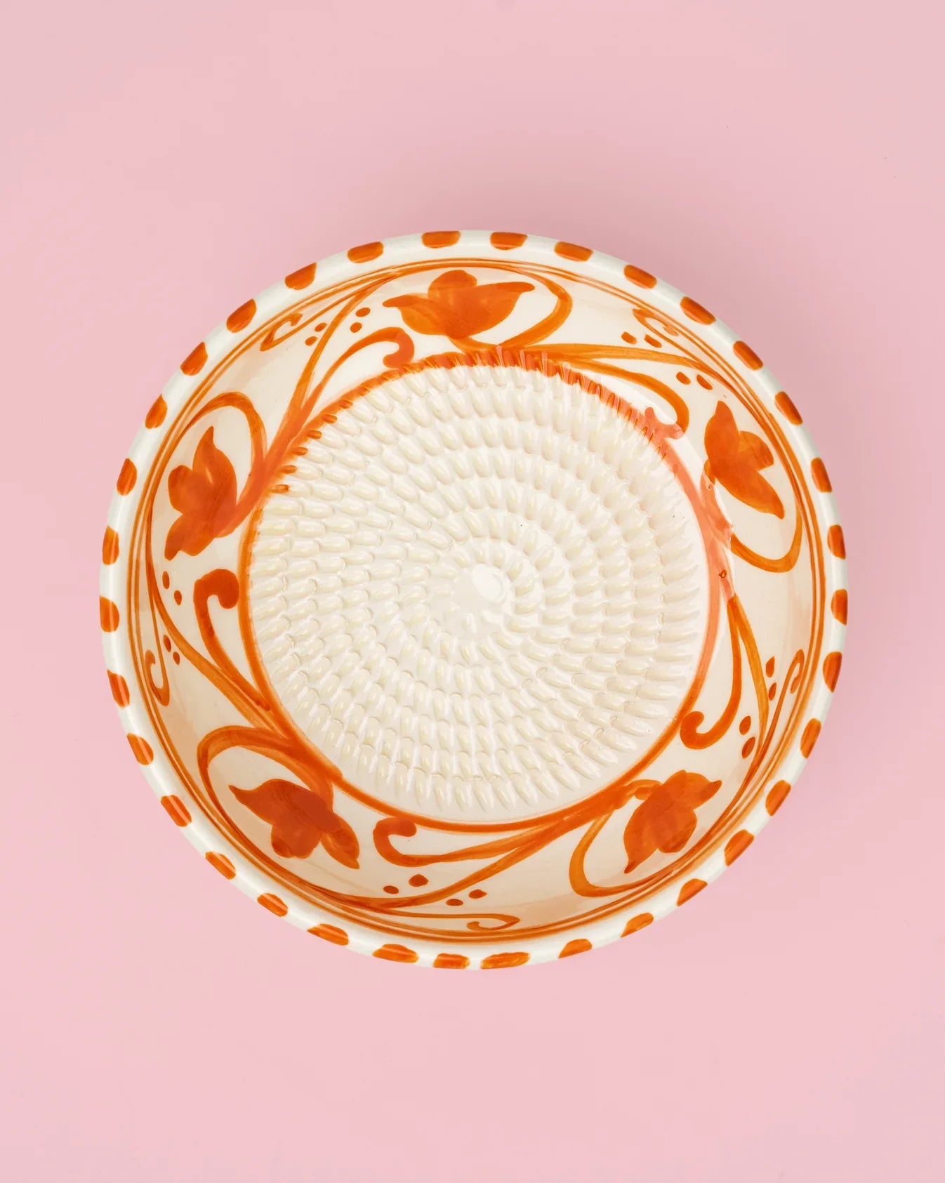 Tierra Cocida Keramisch Raspbord Azahara - Klein op roze achtergrond