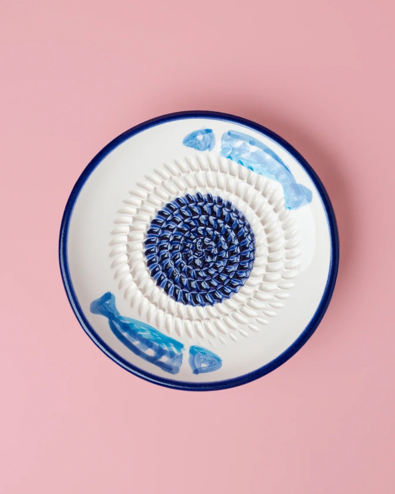 Tierra Cocida Keramisch Raspbord Tonijn - Klein op roze achtergrond