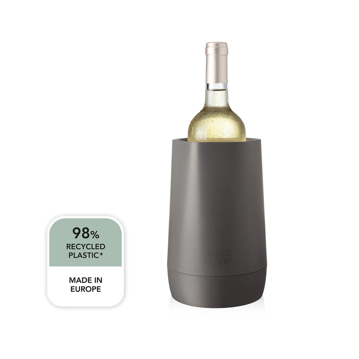 Vacuvin Hexo Wijnkoeler - Graphite op witte achtergrond