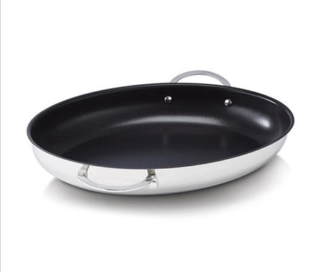 Habonne Vispan Ovaal - 37,5 cm op witte achtergrond