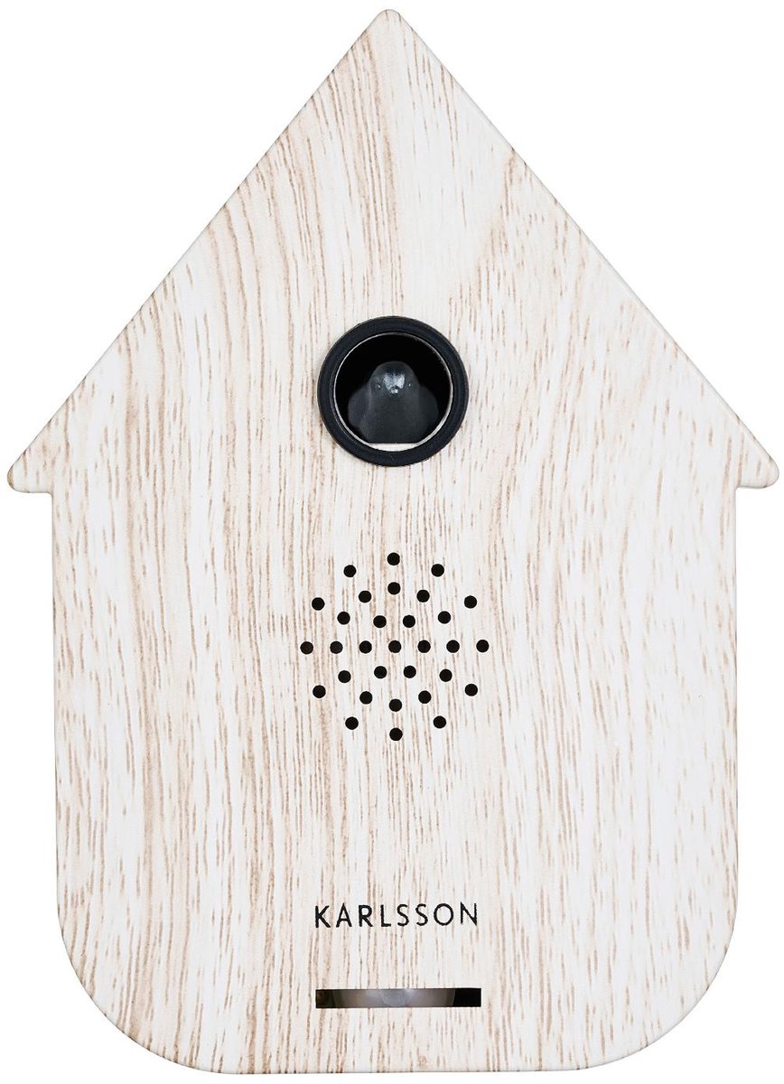 Karlsson Ornament Sound Box Modern Cuckoo - White Wash