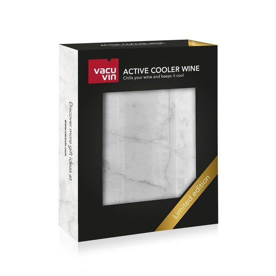 Vacuvin Active Cooler Wine - Marble op witte achtergrond