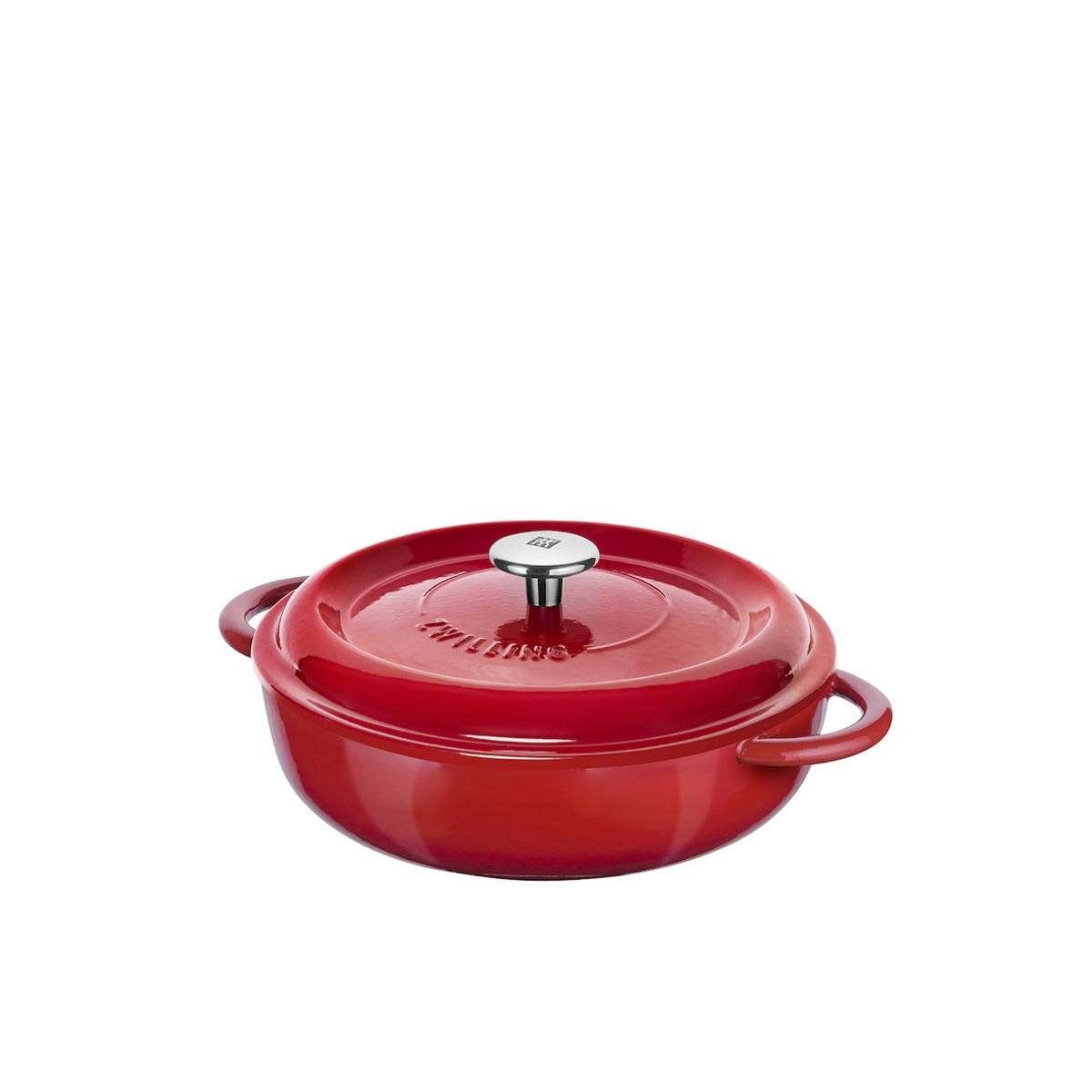 Zwilling Braadpan Gietijzer Rood - 26 cm op witte achtergrond