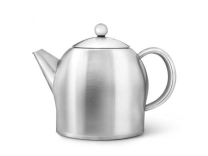 Bredemeijer Minuet Santhee Dubbelwandige Theepot – 1.4 Liter Chroom Mat