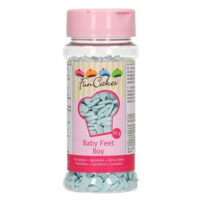FunCakes Sprinkles Baby Feet 55 g – Jongen