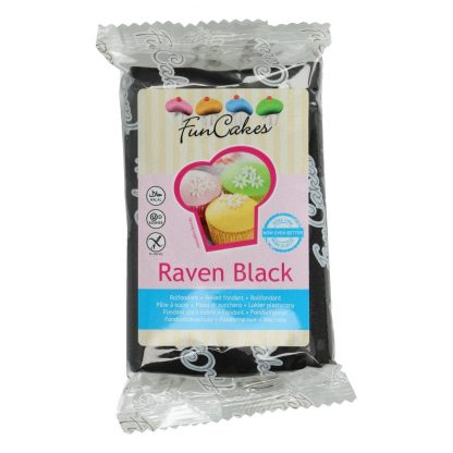 FunCakes Fondant 250 g – Raven Black
