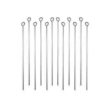 Satépen/Vleesspies RVS 25 cm - 12 stuks