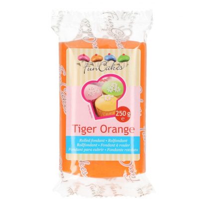 FunCakes Fondant 250 g – Tiger Orange