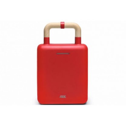 ADE - Wafel- en tosti-ijzer 2-in-1 Rood
