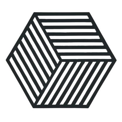 Zone Denmark Hexagon Onderzetter - Zwart
