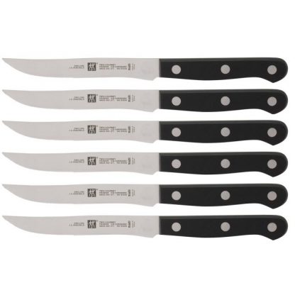 Zwilling Twin Gourmet Steakmessen 6 stuks – Zwart