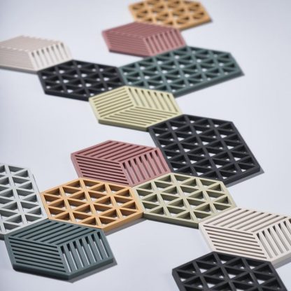 Zone Denmark Triangles Long Onderzetter – Zwart - Afbeelding 2