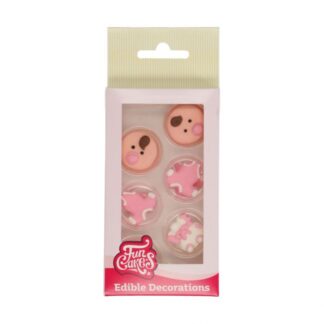 FunCakes Suikerdecoratie Baby Meisje 12 stuks