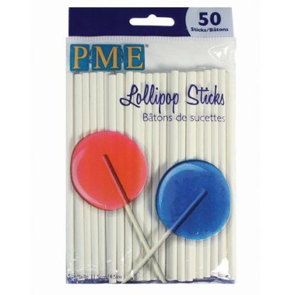 PME Lollipop Stokjes 11.5 cm – 50 stuks