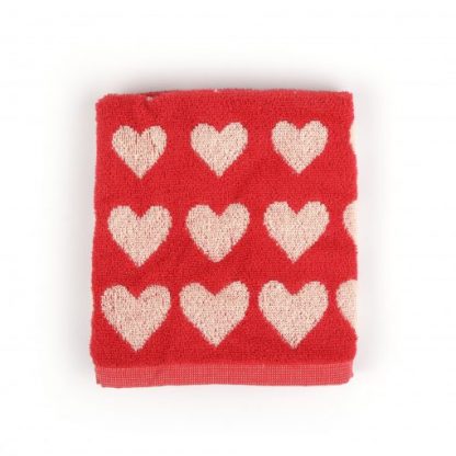 Bunzlau Castle Handdoek – Hearts Red