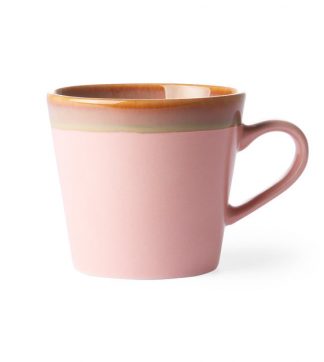 HKLiving 70's Cappuccino Mok - Pink