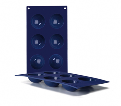 Ibili Siliconen Halve Rondjes Mal - 6 stuks