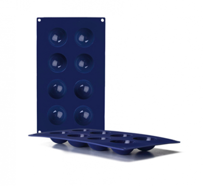 Ibili Siliconen Halve Rondjes Mal - 8 stuks