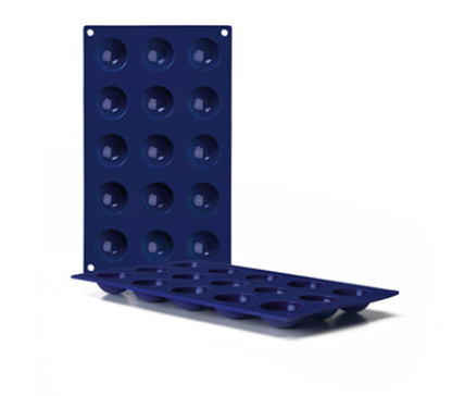 Ibili Siliconen Halve Rondjes Mal - 15 stuks