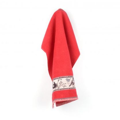 Bunzlau Handdoek – Birds Red - Afbeelding 2