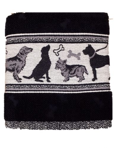 Bunzlau Handdoek Dog Black