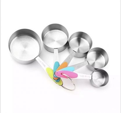 Maatcups 5 stuks – RVS