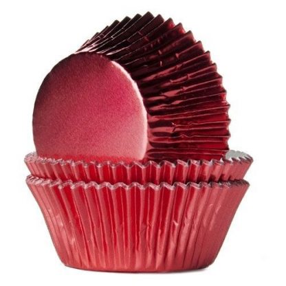 FunCakes Baking Cups 24 stuks – Foil Rood