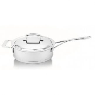 Demeyere Silver7 Stainless Steel Sauté Pan with Lid, Silver