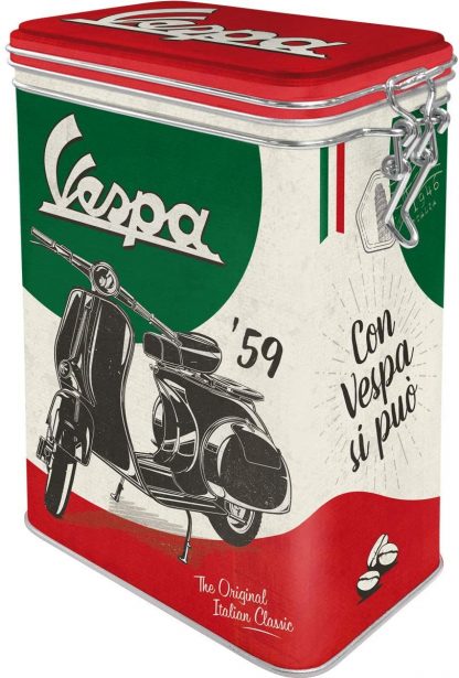 Nostalgic Art Blik met Klip – Vespa