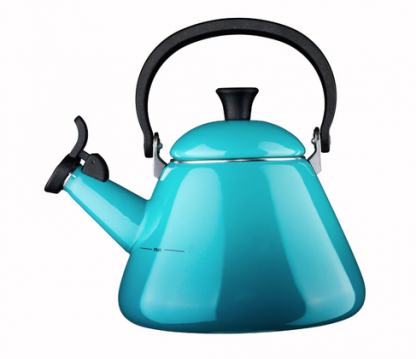 Le Creuset Kone Fluitketel Caribbean Blue – 1.6 Liter