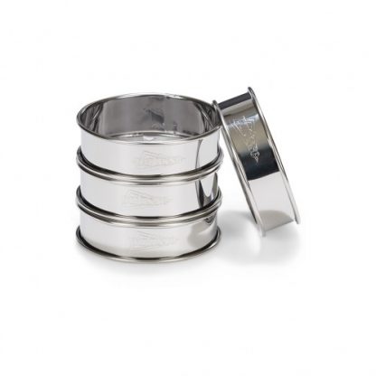 Patisse Flan Ringen Rond 4-delig – 8 cm