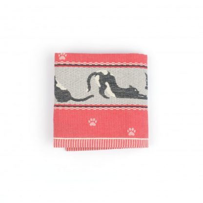 Bunzlau Theedoek – Cats Red
