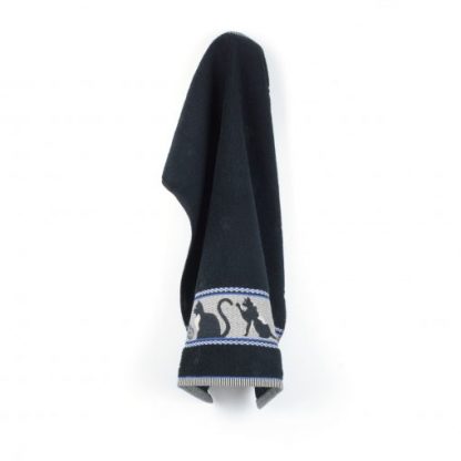 Bunzlau Handdoek – Cats Black - Afbeelding 2