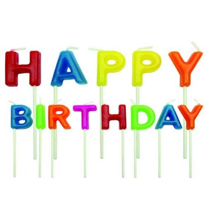 PME Taartkaarsjes Happy Birthday - 13 stuks