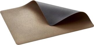 Bitz Leatherlook Placemats Wood Titanium