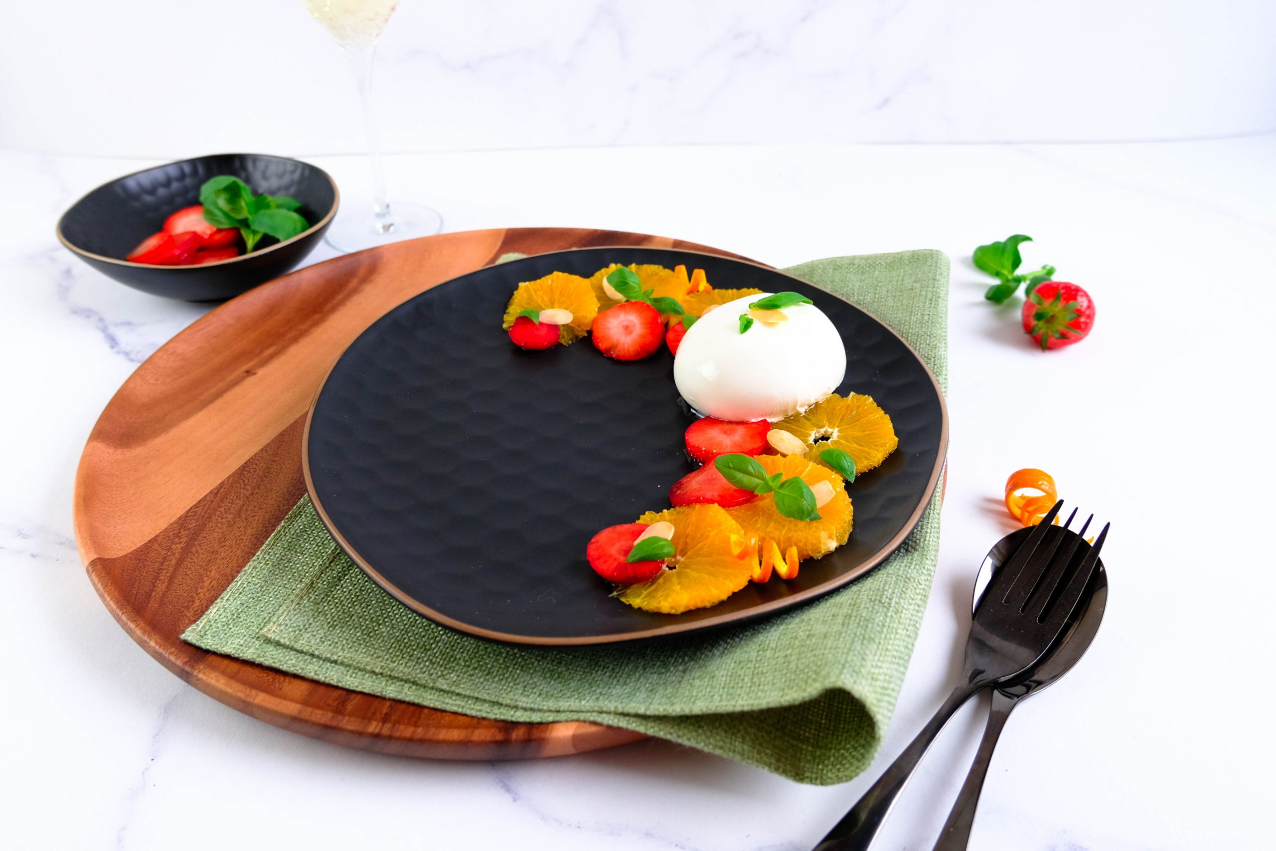 Burrata met Sinaassappel