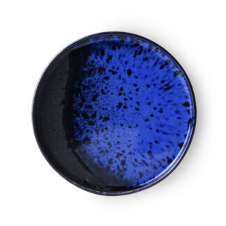 HKliving Gebaksbord Cobalt Blauw - 17.5cm