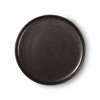HKliving Dinerbord Rustiek Zwart - 26cm
