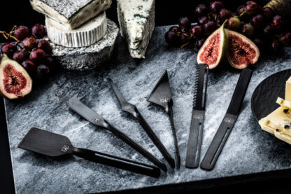 Laguiole Style de Vie Kaas- en Botermessenset Black